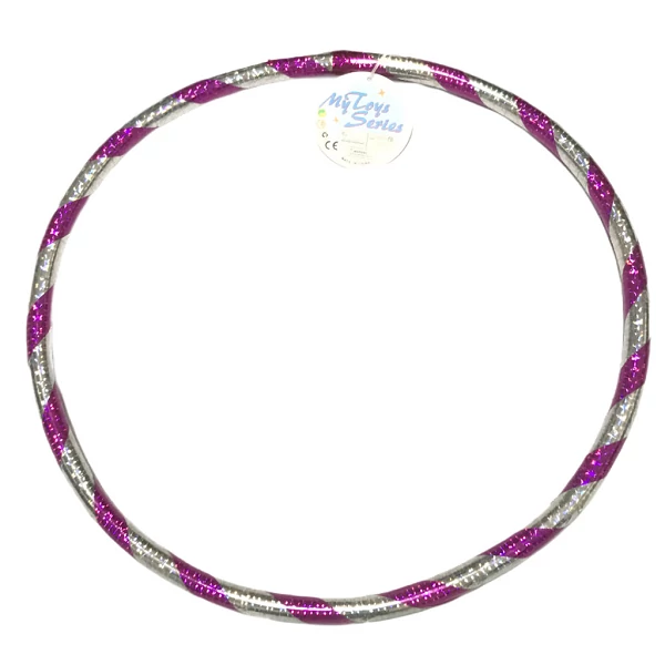 Hullahopp karika 37cm-es lila-ezüst színben