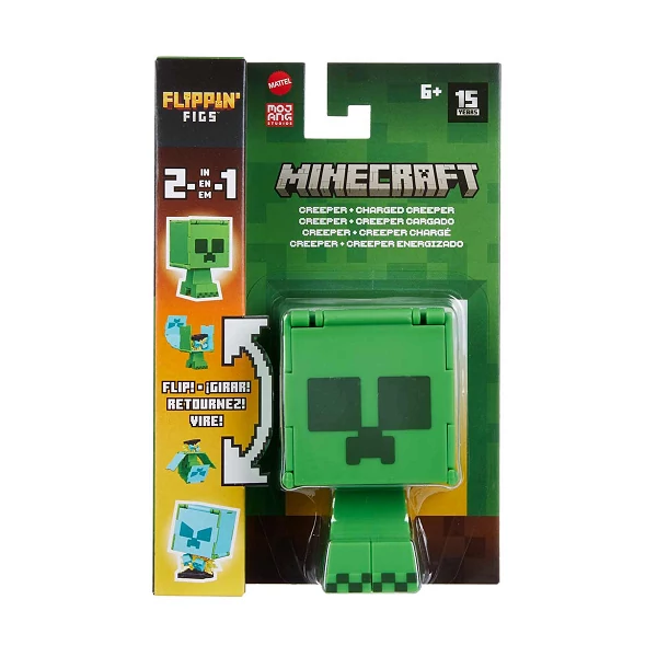 Minecraft: Flippin Figs Creeper 2-az 1ben figura - Mattel
