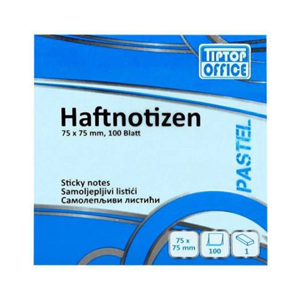 Spirit: Pasztell kék öntapadós jegyzettömb 100lapos, 75x75mm