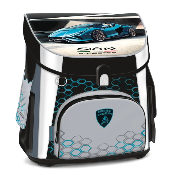 Ars Una: Lamborghini kompakt ergonomikus mágneszáras iskolatáska, hátizsák 33x41x24cm