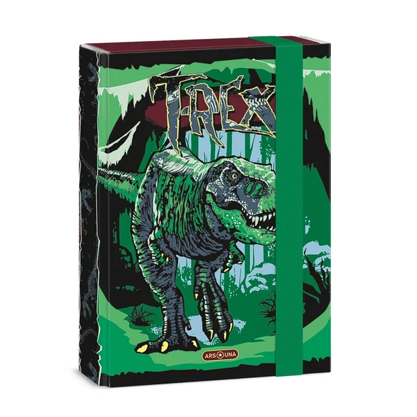 Ars Una: T-Rex mintás A5 füzetbox 16x22x3,5 cm