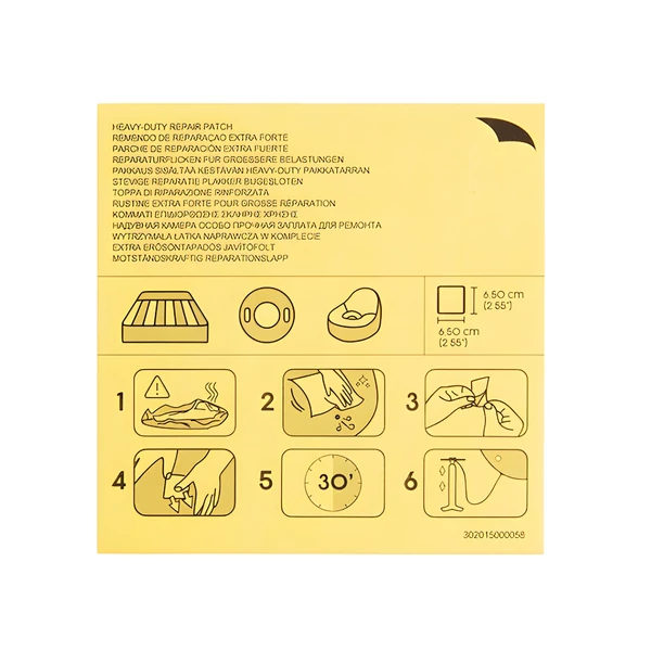 Bestway: Javító tapasz szett 6,5x6,5cm 10db