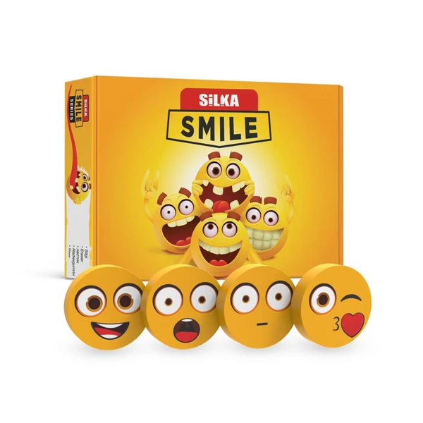 Nebulo: Silka radír - smile fejes 1db