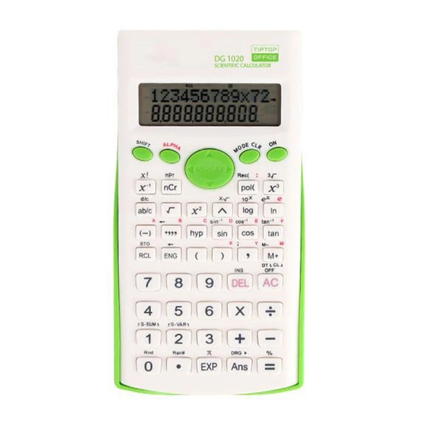 Spirit: DG-1020 számológép zöld színben