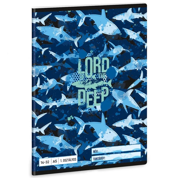 Ars Una: Lord of the Deep cápás 1.osztályos vonalas füzet A/5
