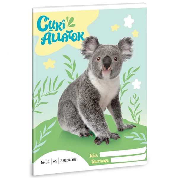 Ars Una: Cuki állatok - Koala 2.osztályos vonalas füzet A/5