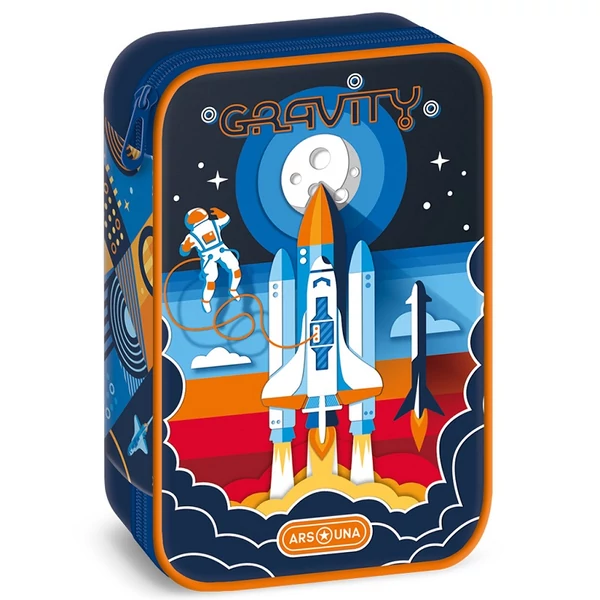 Ars Una: Gravity ûrhajós többszintes tolltartó 15,5x22,5x4,5cm