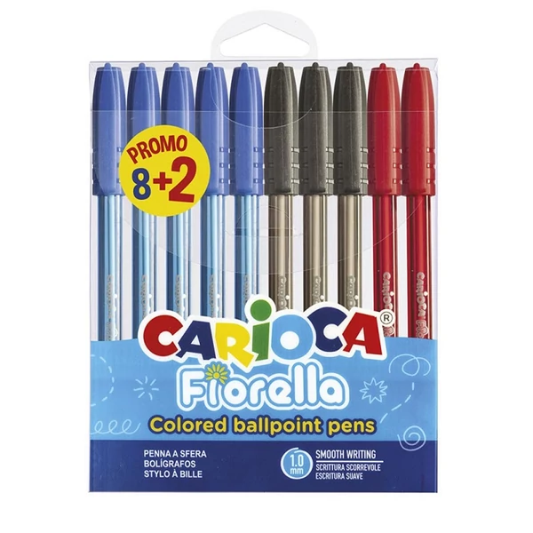 Fiorella 10db-os golyóstoll szett többszínû - Carioca