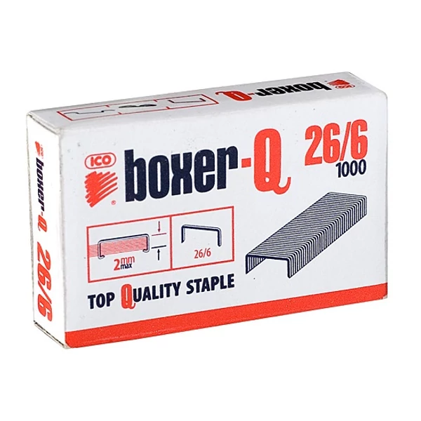 ICO: Boxer-Q 26/6 fûzõkapocs 1000db