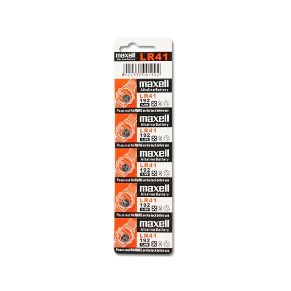 Maxell: Alkáli gombelem LR41 1.5V 10db-os bliszteses csomagolásban