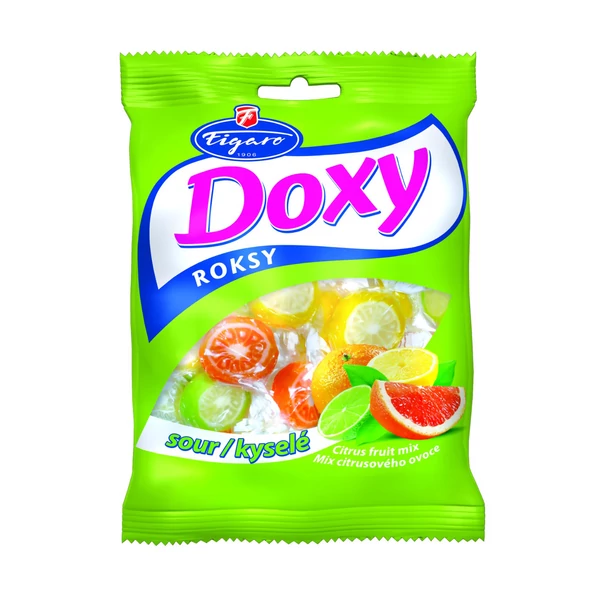 Figaro Doxy Roksy savanyú gyümölcs cukorka 90g