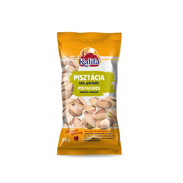 Kalifa sós, szárazon pörkölt pisztácia 60g