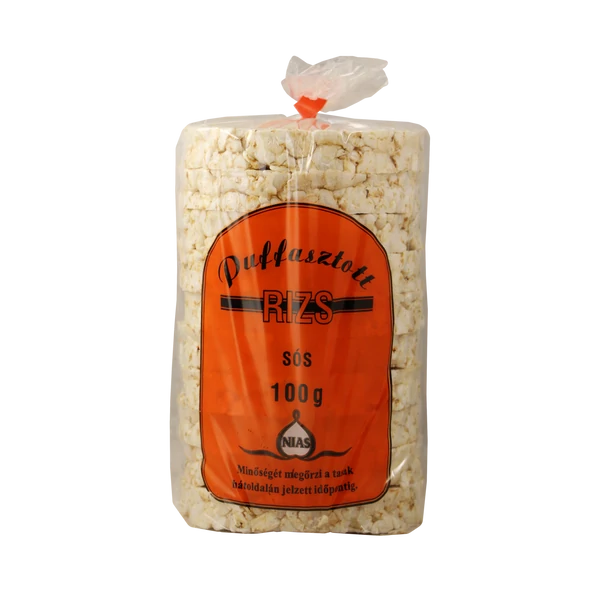 Nias puffasztott rizs sós 100g