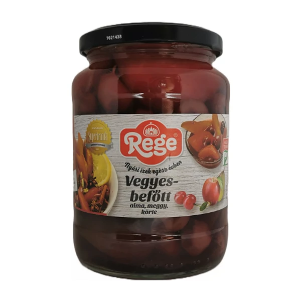 Rege vegyesbefőtt (alma, meggy, körte)