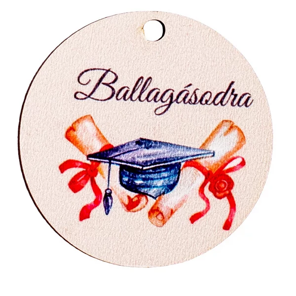 Ballagási feliratos dekortábla 5 cm 5db-os kiszerelésben GV03-231