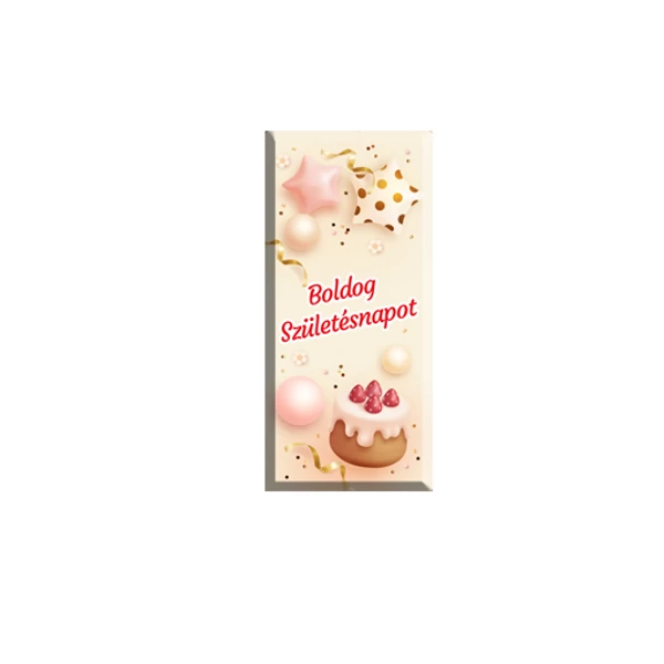 Torta mintás boldog születésnapot feliratos tejcsokoládé 90g