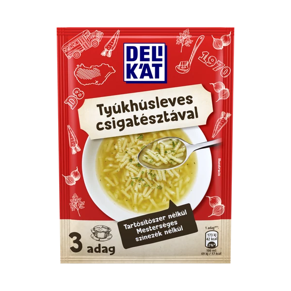Delikát leves Tyúkhús csigatésztával 40g