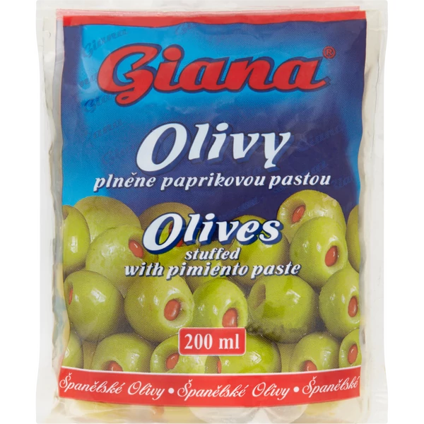 Giana Olivabogyó zöld, paprikakrémmel töltve 200ml/80g
