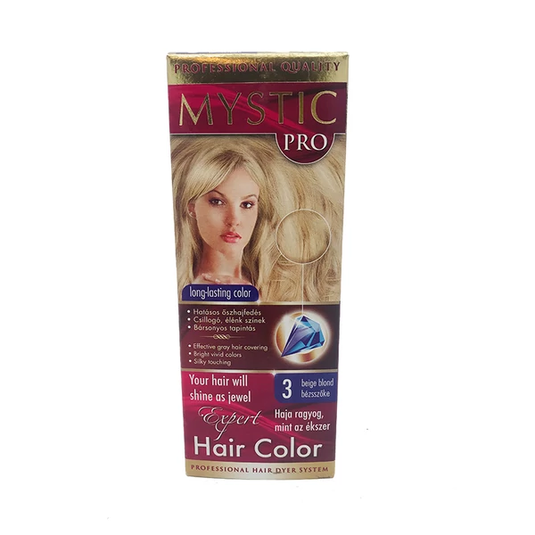 Mystic pro bézs szőke hajfesték 3
