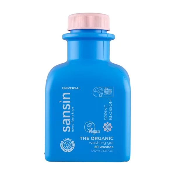 Sansin spring blossom univerzális organikus mosógél 1L