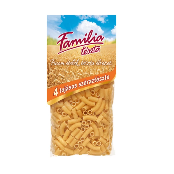 Família rövid cső tészta 4tojásos 400g
