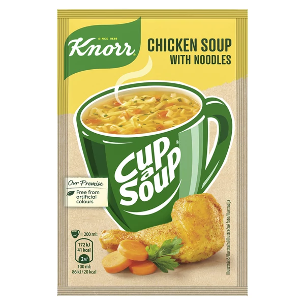 Knorr tyúkhúsleves tésztával bögrés leves 12g
