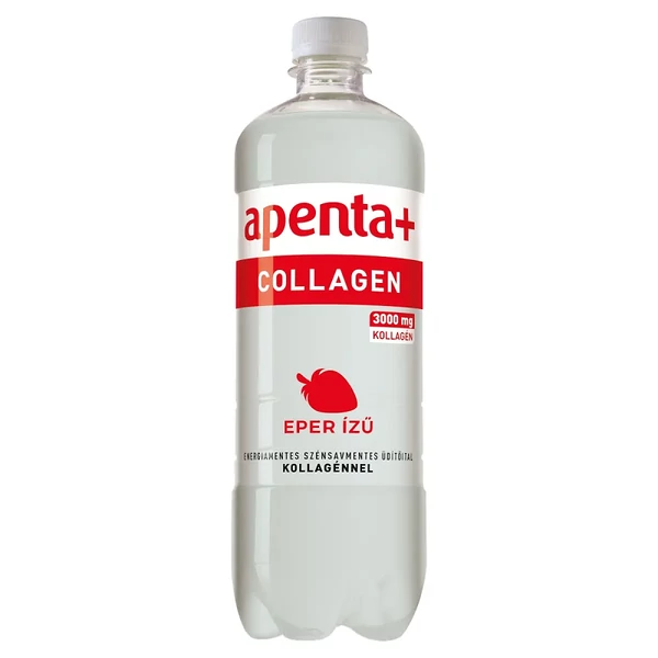 Apenta+ Collagen szénsavmentes üdítőital kollagénnel eper ízű - 750 ml