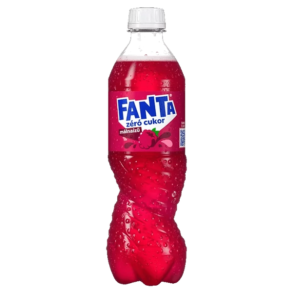 Fanta zéró cukor energiamentes málnaízű szénsavas üdítőital édesítőszerekkel 500 ml