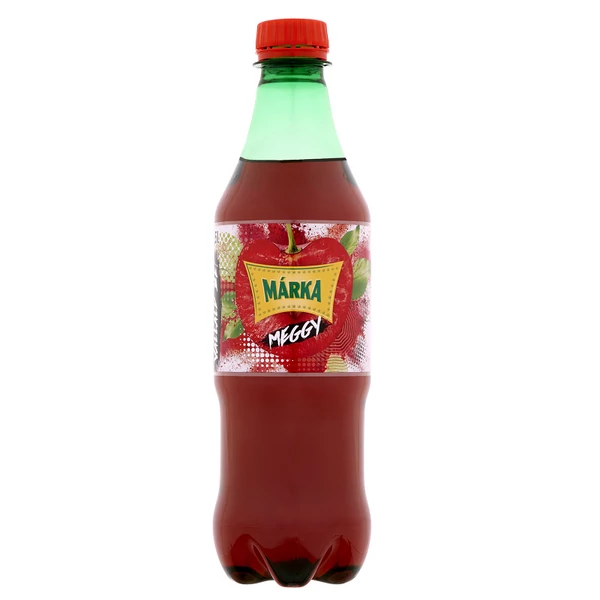 Márka meggy szénsavas üdítőital cukorral és édesítőszerekkel 0,5 l