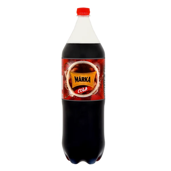 Márka cola ízű szénsavas üdítőital, cukorral és édesítőszerekkel 2 l