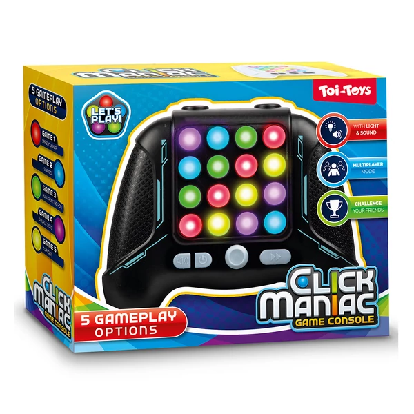 Click Maniac: 5az1-ben elektromos játékkonzol kétféle változatban 1db