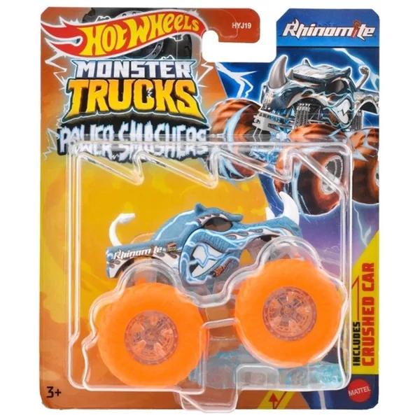 Hot Wheels Monster Trucks: Power Smashers Rhinomite monster kisautó - Mattel