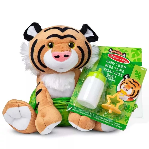 Plüss bébi tigris kigeészítőkkel 28cm - Melissa & Doug