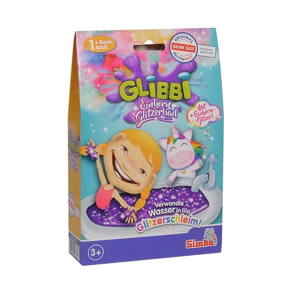 Glibbi: Csillogó unikornisos slime fürdőzselé - Simba toys