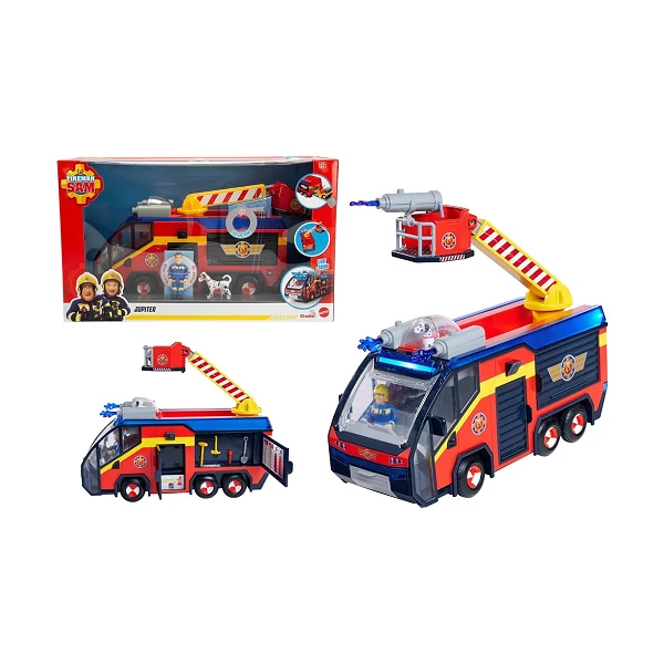 Sam a tűzoltó: Jupiter járgány kiegészítőkkel - Simba Toys