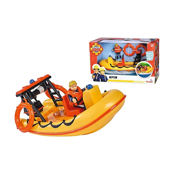 Sam a tűzoltó: Neptun motorcsónak Penny figurával - Simba Toys