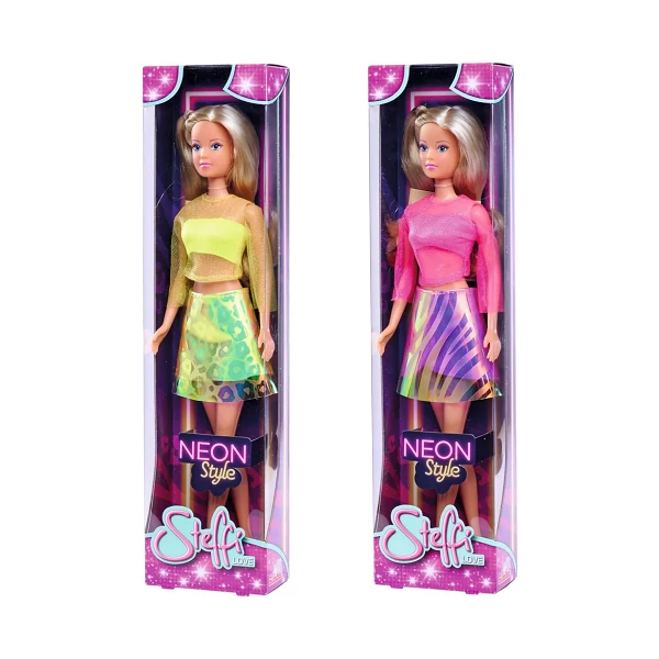Steffi Love: Steffi Neon Style baba kétféle változatban 1db - Simba Toys