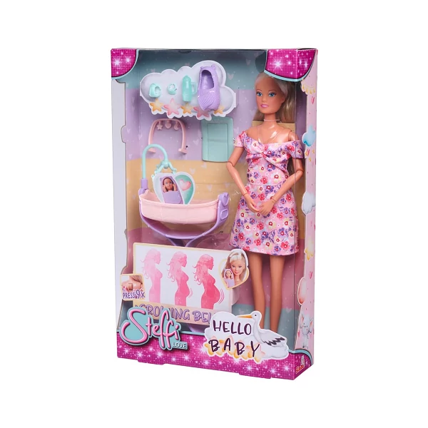 Steffi Love: Steffi terhes baba bölcsővel és kiegészítőkkel - Simba Toys