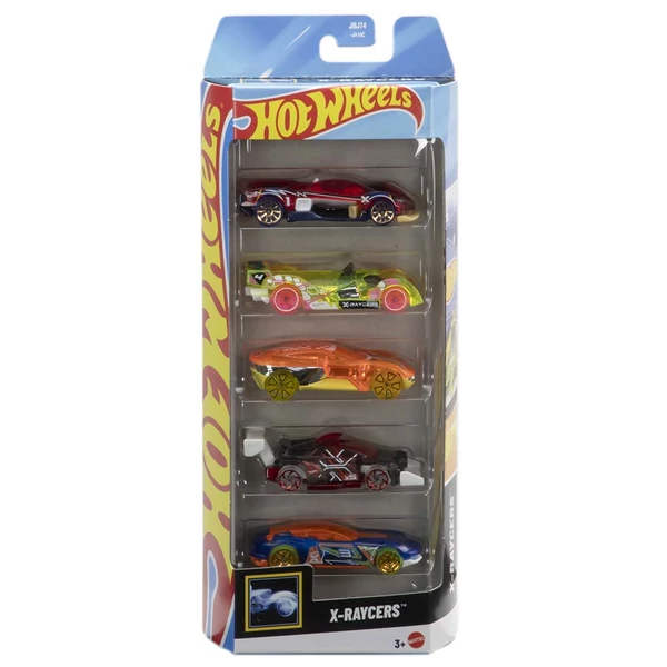 Hot Wheels: X-Raycers 5db-os kisautó szett 1/64-es méretarány - Mattel
