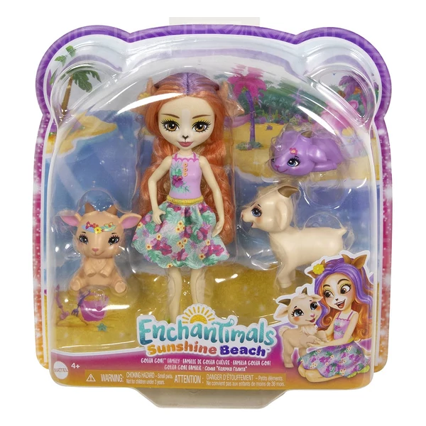 Enchantimals: Sunshine Beach Colita Goat és családja figuraszett - Mattel