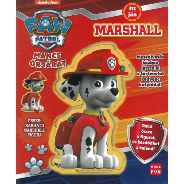 Mancs őrjárat: Itt jön Marshall! mesekönyv összerakható figurával