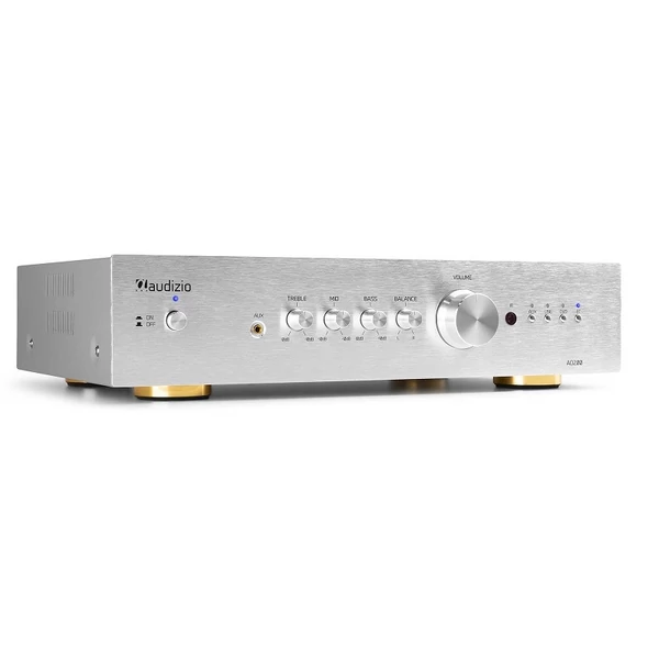 Audizio AD200A 2 csatornás hifi erősítő - ezüst