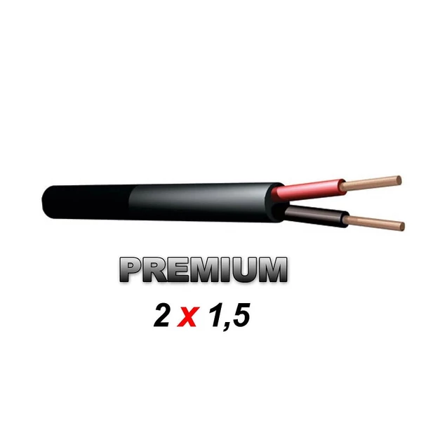 Thunder S231 Prémium gumírozott hangfalkábel| OFC (2×1|5 mm2)