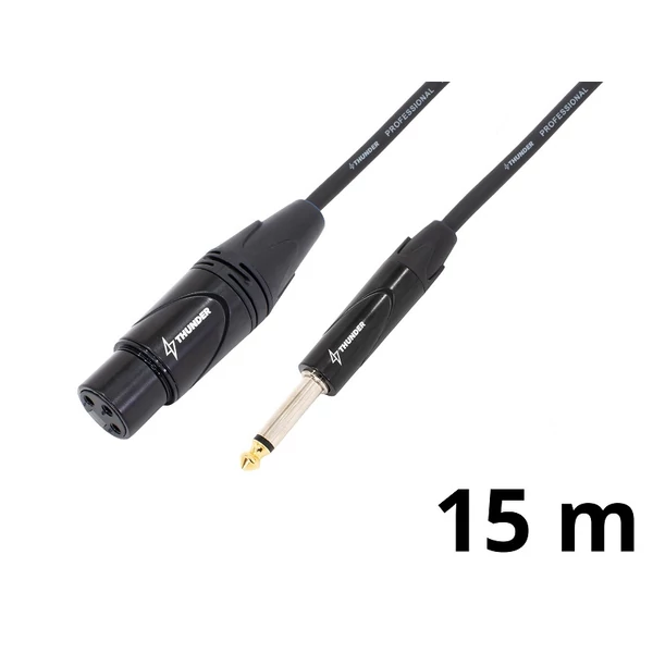 Thunder CX40-15 mikrofonkábel (6|3 mm Jack - XLR mama) - (15 m)