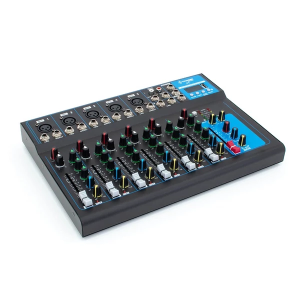 Thunder F7 - 7 csatornás stúdió / zenekari keverő| USB| Bluetooth + Effekt