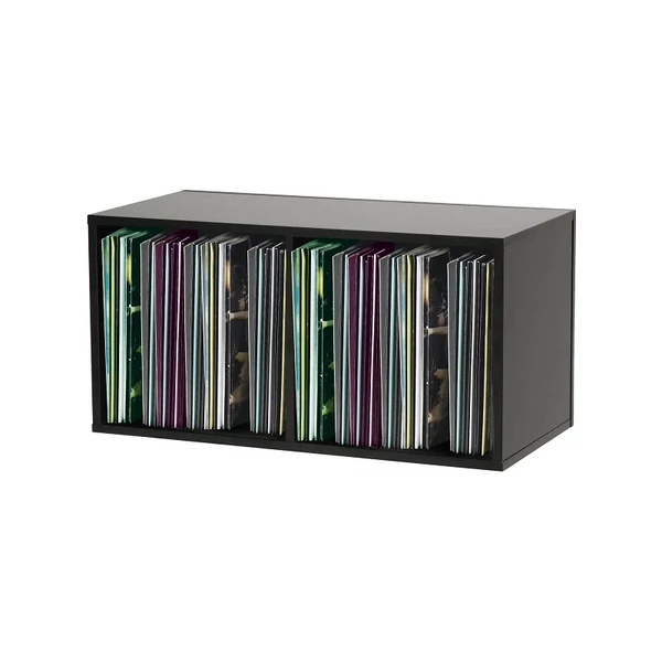 Glorious Record Box 230 Black Bakelit lemez tartó bútor (Fekete)