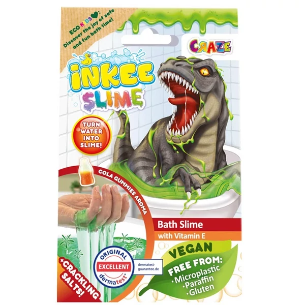 Craze Inkee: Vegán Dinós fürdő slime Coca-Cola aromával
