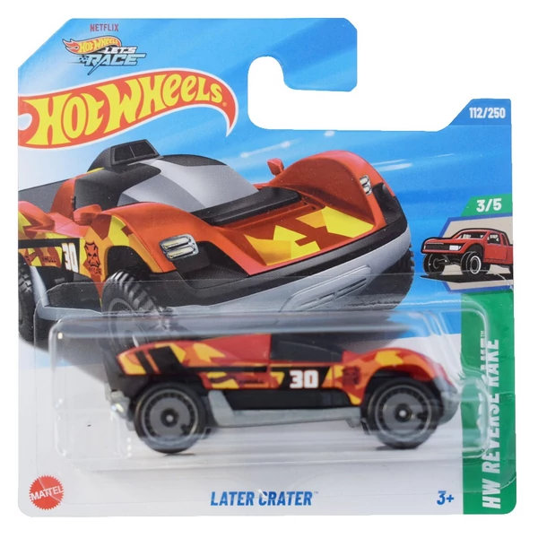 Hot Wheels: Later Crater bordó kisautó 1/64 - Mattel