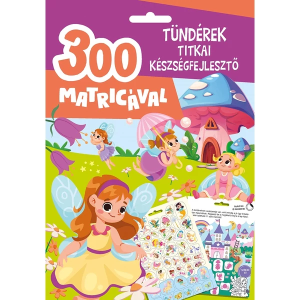 Tündérek titkai foglalkoztató 300db matricával