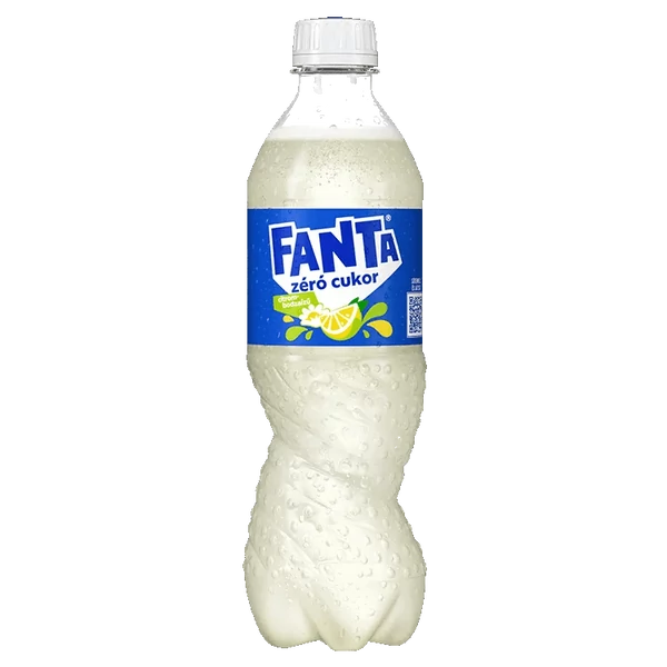 Fanta zéró cukor citrom- és bodzaízű energiamentes szénsavas üdítőital édesítőszerekkel 500 ml